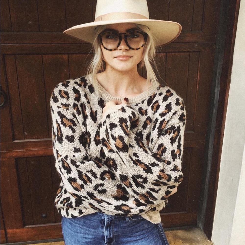 AMUSE SOCIETY LEOPARD SWEATER